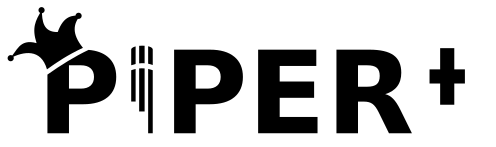 PIPER+ — piper-plus ロゴ